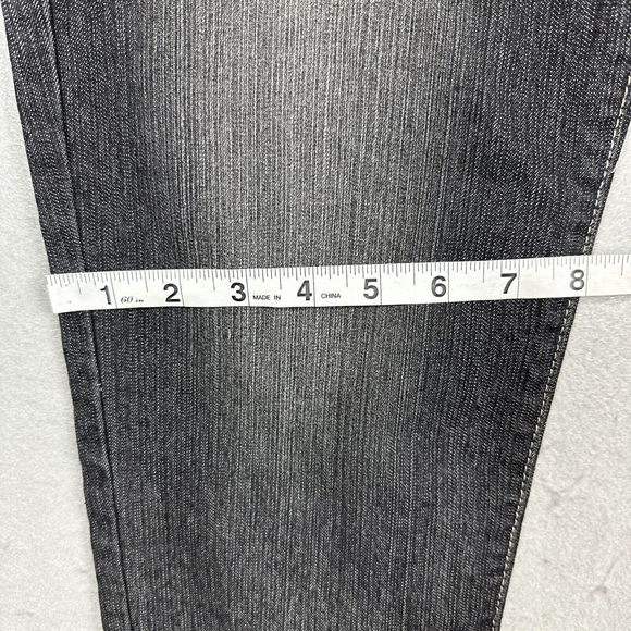 Freestyle Revolution Cuffed Hem Capri Jeans Womens Black Size 11 Stretch - Picture 5 of 9